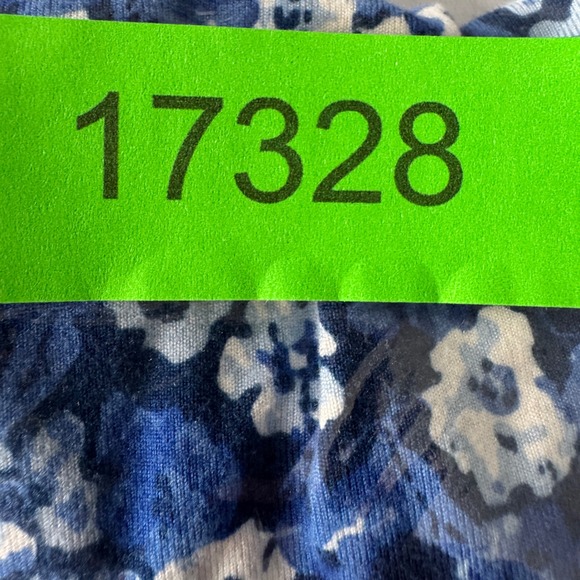 mySTYLE Blue Floral Square Neck Layered Flutter Sleeve Midi Dress Babydoll Small - Picture 10 of 10